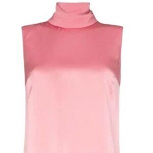 Roksanda Silk Blouse Sleeveless Tie Neck